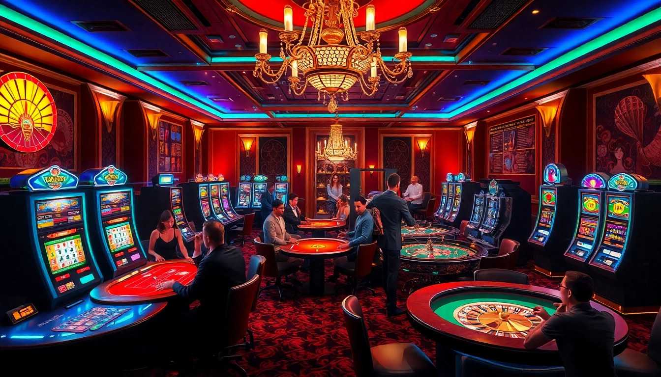 Experience the thrill of 'le meilleur casino en ligne francais' with vibrant table games and dynamic slot machines.
