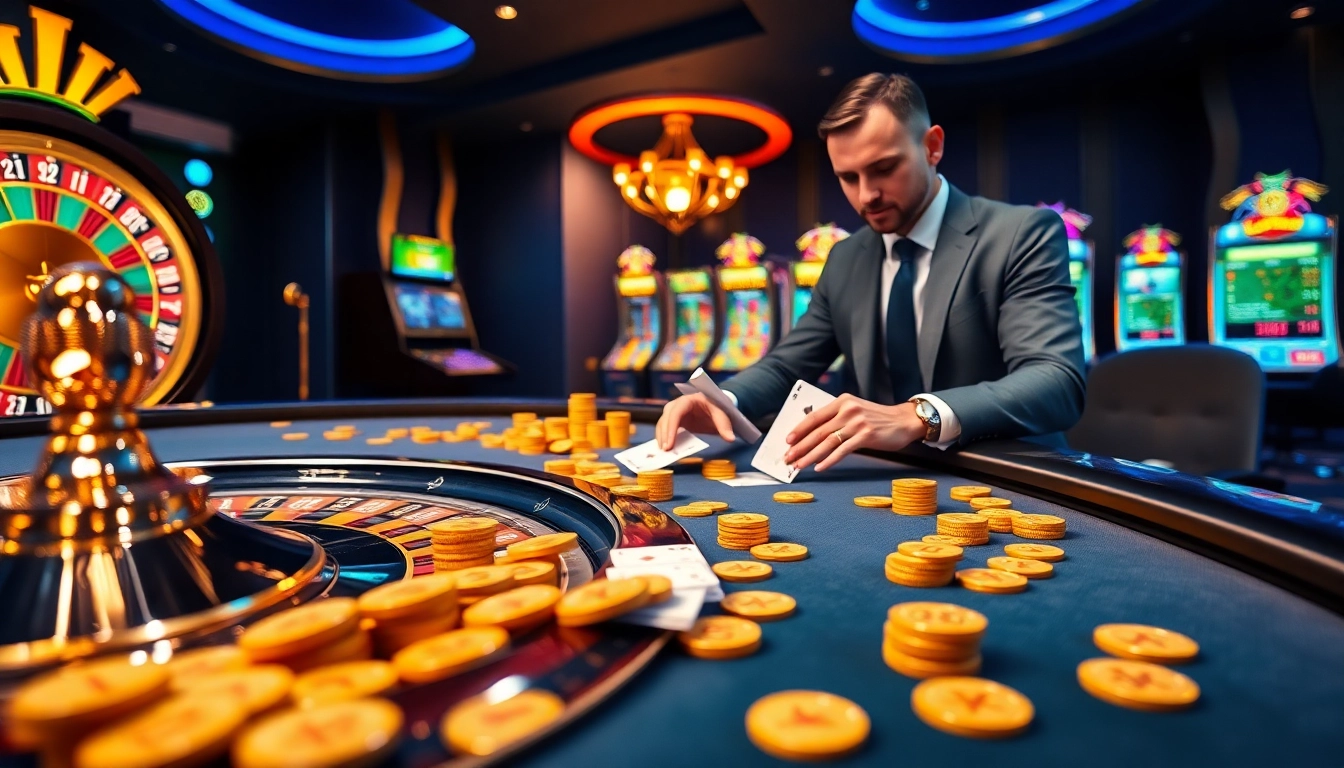 Participez à des jeux palpitants dans un casino en ligne crypto luxueux avec des machines à sous dynamiques.