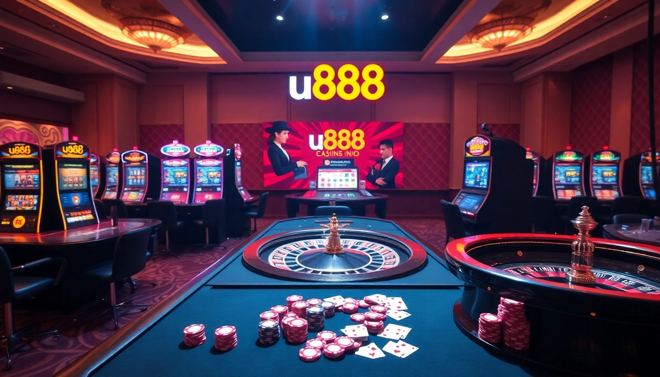 Experience the thrill of u888 with vibrant casino tables and exciting slot machines.